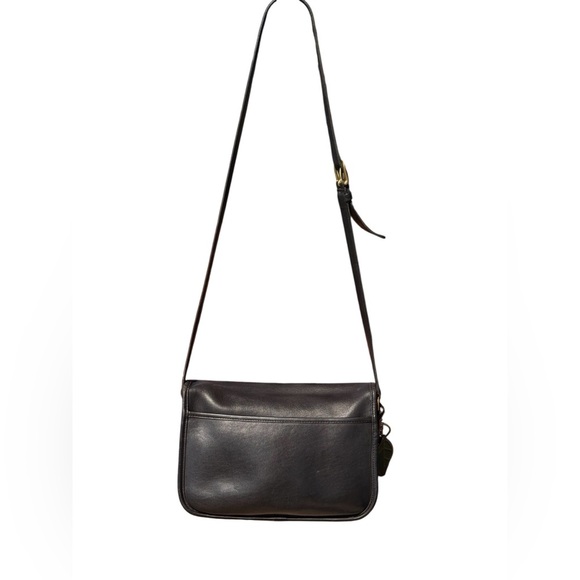 Coach Vintage 9790 City Crossbody Bag Black Natural Glove Tanned Cowhide Leather - Picture 15 of 17